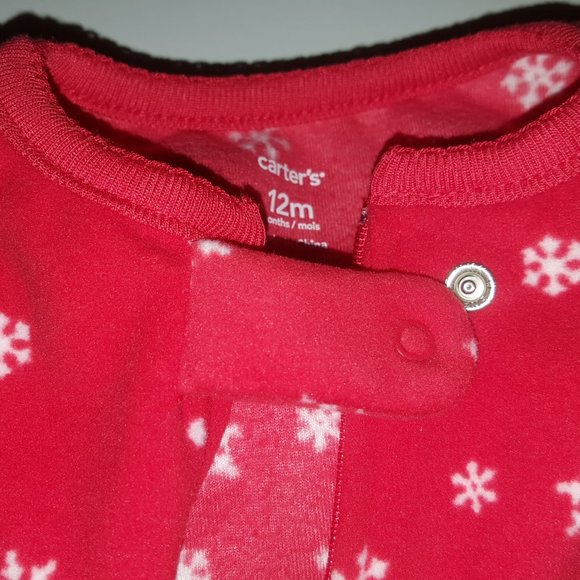 Carter's OshKosh Baby Footie Fleece Onesie (12m) - Picture 4 of 6